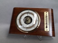 DREWNIANY BAROMETR TERMOMETR ŚCIENNY