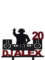 topper na tort dekoracja urodziny personalizacja DEEJAY !!!