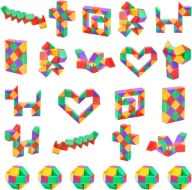 FIDGET ZABAWKA WĘŻA 24 SZTUK MINI KOSTKI PUZZLI IMPREZOWE UPOMINKI