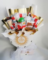 Box komunijny Kinder kielich drewniany biało złoty Pierwsza Komunia Święta