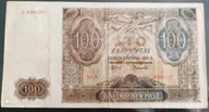 100 zł. 1941 seria A stan III Generalna Gubernia