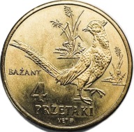 4 Przetaki "Bażant", żeton (dukat lokalny) wydany w 2009 roku w Biłgoraju
