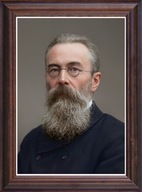 Obraz Mikołaj Rimski-Korsakow portret w drewnianej ramie ze szkłem