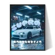 Toyota Supra Plakat/Obraz w Ramce 40x30cm Prezent dla faceta