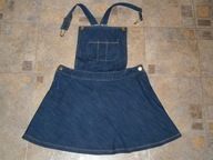 NEXT SPÓDNICA JEANSOWA OGRODNICZKA 12 LAT 152 CM