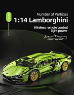 Klocki konstrukcyjne Lamborghini Sian Cyberpunk zielony