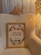 Haftowany obraz "Do końca świata i jeden dzień dłużej!"