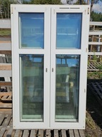 OKNA/DRZWI Balkonowe Dwuskrzydłowe Plastikowe PCV 116x190cm 2 sztuki