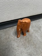 Drewniana figurka słonia | słoń słonik drewniany