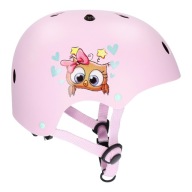 Kask rowerowy dziecięcy na hulajnogę Bergen Nino XS/S różowy regulowany