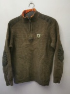 CHEVALIER SWETER M\L WEŁNIANY SWETR MILITARY KHAKI