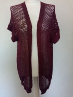 Długi sweterek kardigan siateczka r L