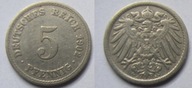 Niemcy 5 Pfennig 1902 A