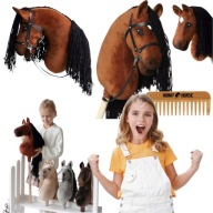 HIT HOBBY HORSE KOŃ NA KIJU A3 KONIK GŁOWA KONIA PATYKU Z GRZYWĄ + GRZEBIEŃ