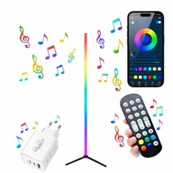 Lampa stojąca RGB LED 16 milionów kolorów Bluetooth Synchronizacja z muzyką