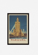 Plakat dekoracyjny Warszawa z ramką