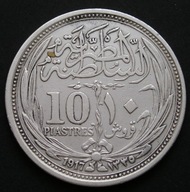 Egipt 10 piastrów 1917 - srebro