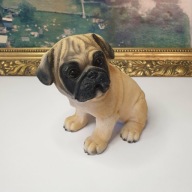 Figurka pies mops 16 cm – dekoracyjna figurka psa