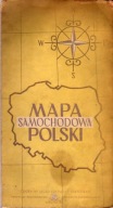 Mapa samochodowa Polski 1956