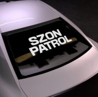 NAKLEJKA NA SZYBĘ SAMOCHODU "SZON PATROL"