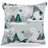 POSZEWKA ŚWIĄTECZNA NA PODUSZKĘ SKRZATY ŚWIĄTECZNE PREZENT 40X40 CM