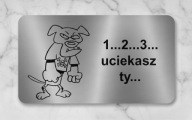 Tabliczka uwaga pies Labrador retriever złota duży wybór wzorów amstaff