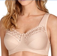 Biustonosz Miss Mary Broderie Anglais Soft Bra 90D, bawełna bez fiszbin