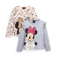 Primark 2pack bluzka Myszka Minnie długi rękaw 128