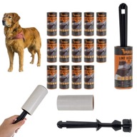 ROLKA WAŁEK DO TAPICERKI, USUWANIA WŁOSÓW, SIERŚCI Z UBRAŃ ZESTAW 15 ROLEK