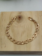 Bransoletka Damska Męska Pozłacana Pancerka Oryginalny Design Styl