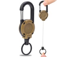 RETRAKTOR karabińczyk linka stalowa HEAVY DUTY na klucze karte KHAKI