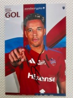 Zdjęcie 10x15 autograf Raków sezon 25/26 Gol Michael Ameyaw