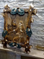 Swiety Hubert - Plaskorzezba - Drewno