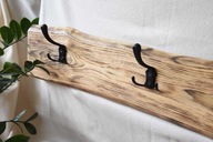 Wieszak dębowy ubraniowy przedpokój