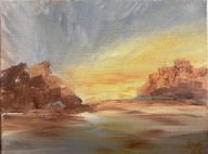 "Pejzaż jesienny" WYPRZEDAŻ Basia Wuczkowska