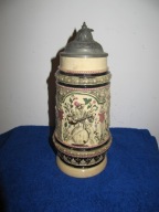 Stary Kufel Karczmiak 1lL Ceramiczny ok,1900r-43-