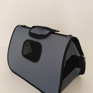 Transporter dla zwierząt – składany, wentylowany, lekki | Szary