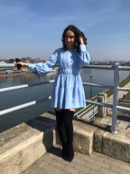 Sukienka w kolorze baby blue,niebieska wiosna,lato