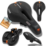 Siodełko Rowerowe Żelowe Komfortowe MTB Trekkingowe Antywstrząsowe G-FLEX W