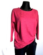 Amarantowa bluzka bluzeczka rękaw 3/4 roz. L