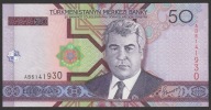 Turkmenistan 50 manat 2005 - Nyyazow - AB - stan bankowy UNC
