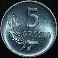 5 groszy 1960 - menniczy egzemplarz
