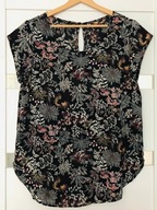 Bluzka Only lato czarna kwiaty roz. 38