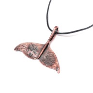 Wisiorek z miedzi, płetwa wieloryba. Potęga, siła!