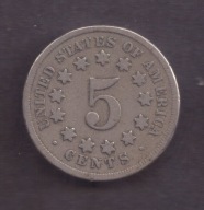 USA - 5 Cent 1868 rok