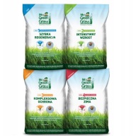 ZESTAW CAŁOROCZNY NAWÓZ DO TRAWY PRO 4X1KG MR GREEN GRASS NA PIĘKNY TRAWNIK