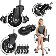 KÓŁKA DO FOTELA OBROTOWEGO KRZESŁA KAUczUKOWE GUMOWE SILIKONOWE 5 SZT 11 MM