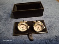 Spinki do mankietów z zegarkiem