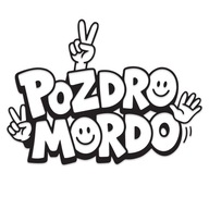 Naklejka POZDRO MORDO wesołe buźki na auto wodoodporna bez tła GravArt