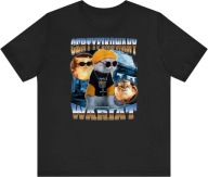 ŚMIESZNA KOSZULKA CERTYFIKOWANY WARIAT KOT BAWEŁNA PREZENT T-SHIRT MĘSKA